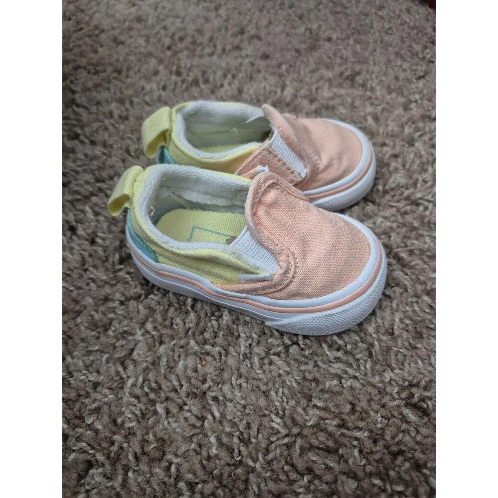 Vans infant girls shoes size 2 - multicolor